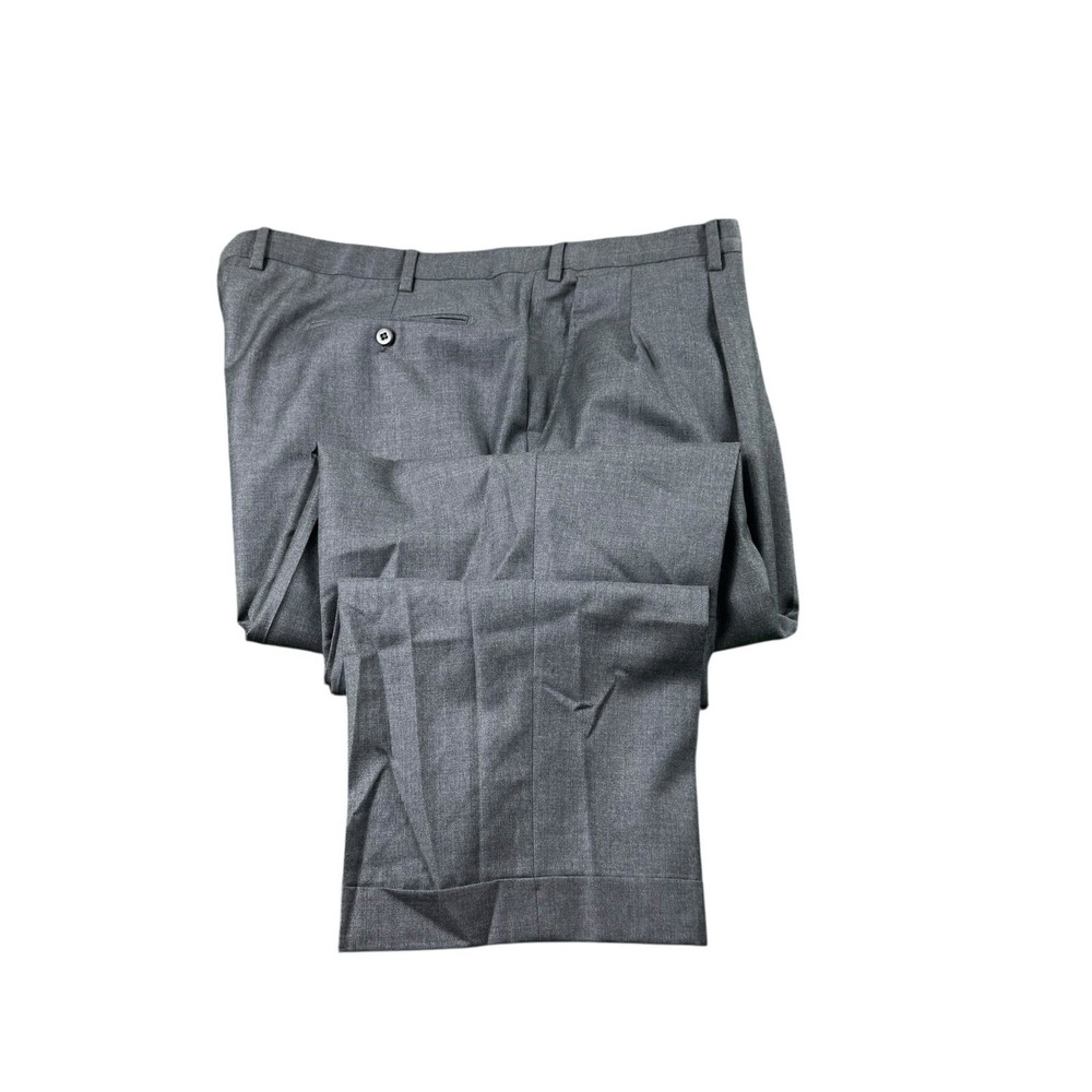 Incotex Gray Double Pleated Super 100s Wool Men's Trouser Size 44x29